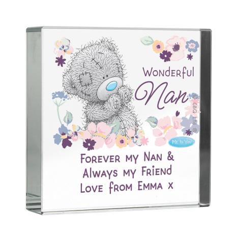 Personalised Me to You Wonderful Nan Large Crystal Block £18.99